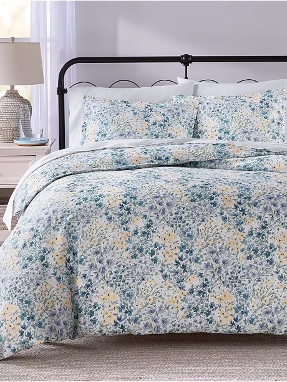 Charter Club Meadow Floral 3-Pc. Duvet Cover Set,